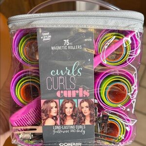 Conair Magnetic Rollers Set - Pink and Multicolor